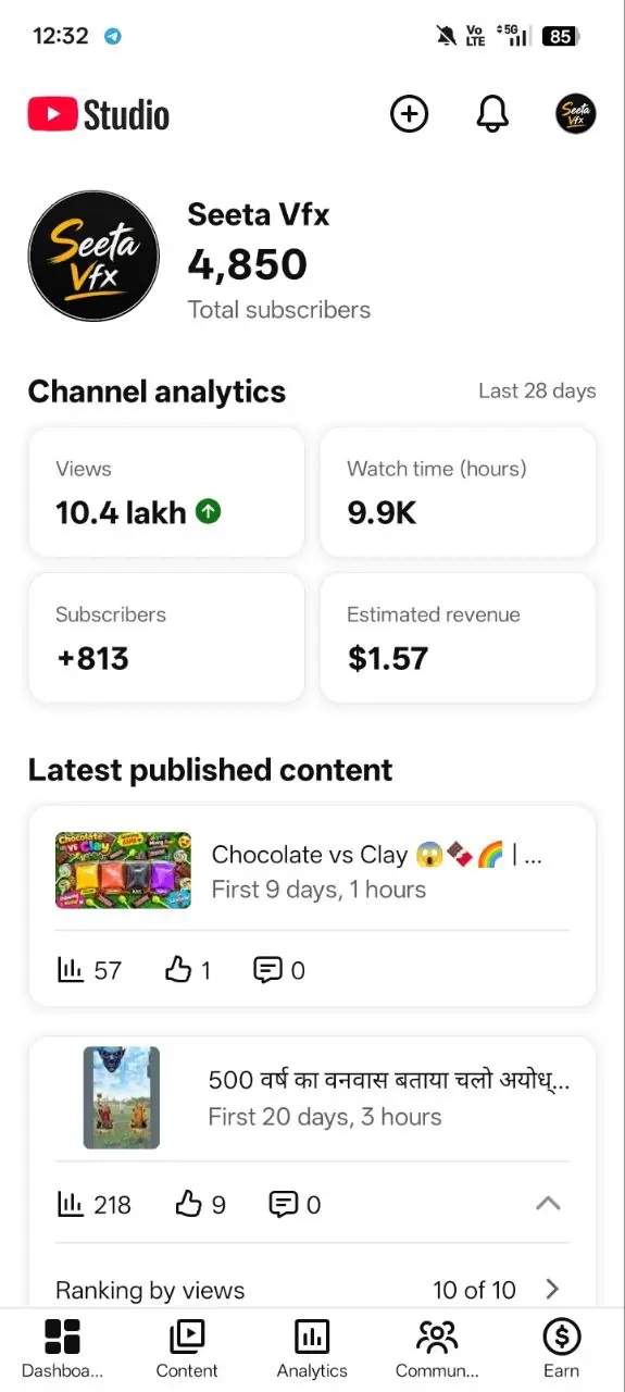 Monetized YouTube Shorts Channel – 4.8K Subscribers – 5.23M+ Views – #YT0288